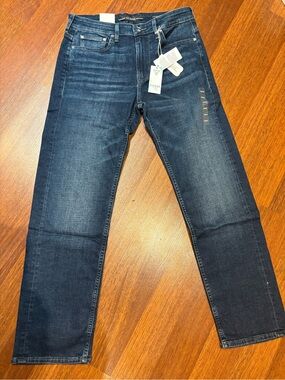 GUESS Men's Dark Indigo Straight Jeans